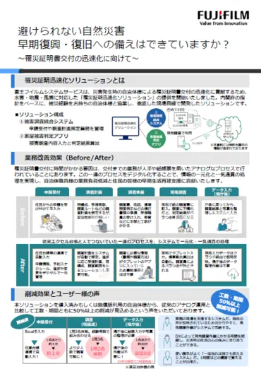 罹災証明迅速化ソリューション