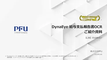 DynaEye 給与支払報告書OCR